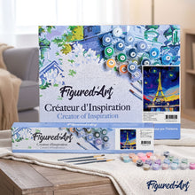 Load image into Gallery viewer, paint by numbers | Multicolor Eiffel Tower | cities intermediate | FiguredArt