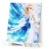 paint by numbers | Blue Princess | intermediate kids | FiguredArt