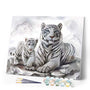 paint by numbers | Two White Tigers | animals intermediate tigers | FiguredArt