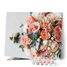Load image into Gallery viewer, paint by numbers | Pink Rose Bouquet | advanced flowers | FiguredArt