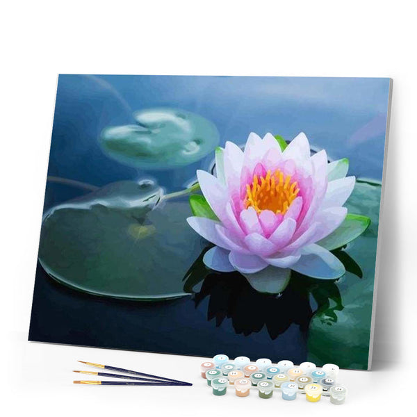paint by numbers | Water Lily in the Pound | advanced flowers | FiguredArt