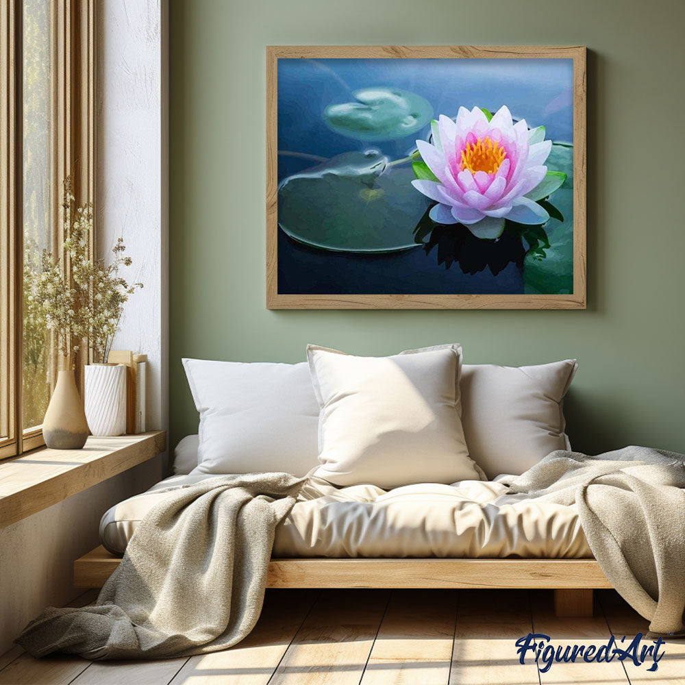 paint by numbers | Water Lily in the Pound | advanced flowers | FiguredArt