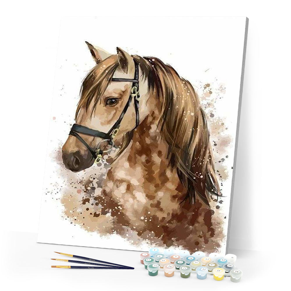 paint by numbers | Brown Horse | animals easy horses | FiguredArt