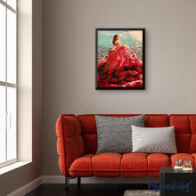 Load image into Gallery viewer, paint by numbers | Red dress | advanced romance | FiguredArt