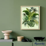 paint by numbers | Banana leaves | flowers intermediate | FiguredArt