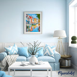 Paint by numbers | Peaceful water canal in the city | advanced new arrivals cities | Figured'Art