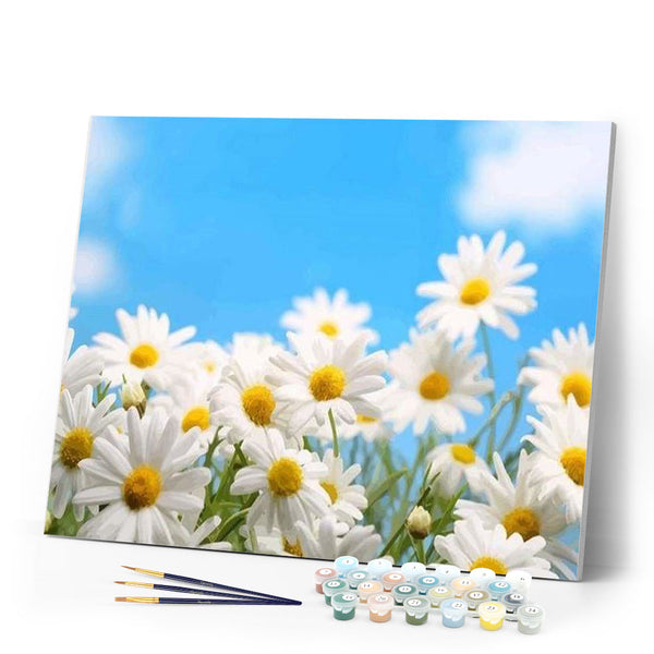 paint by numbers | Chamomile | easy flowers | FiguredArt