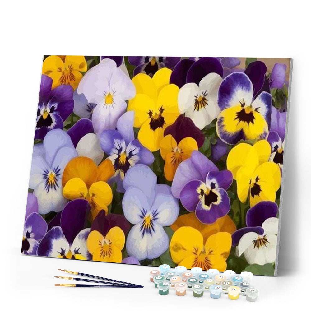 paint by numbers | In the Fields | flowers intermediate | FiguredArt