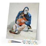 paint by numbers | Father And Son Hug | advanced portrait | FiguredArt