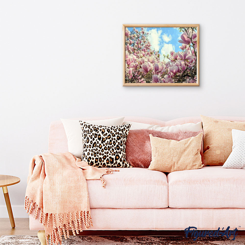 paint by numbers | Magnolias | flowers intermediate | FiguredArt