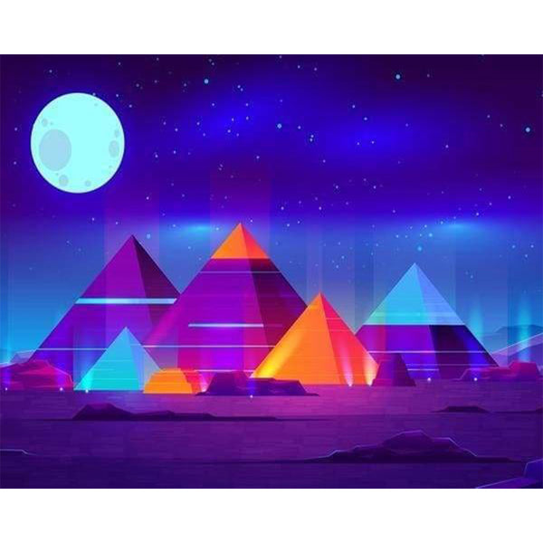 paint by numbers | Pyramids in Color | advanced landscapes | FiguredArt