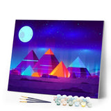 paint by numbers | Pyramids in Color | advanced landscapes | FiguredArt