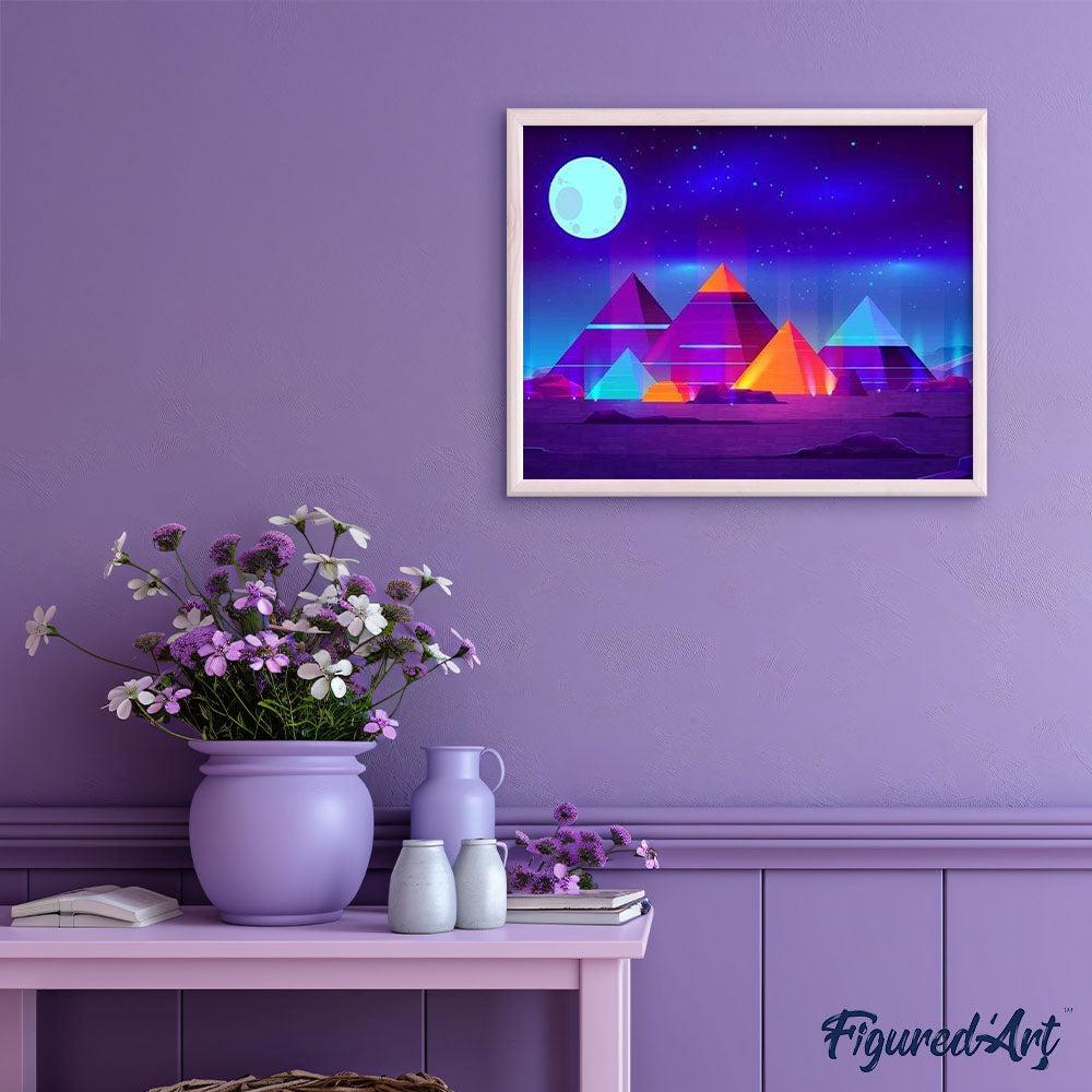 paint by numbers | Pyramids in Color | advanced landscapes | FiguredArt