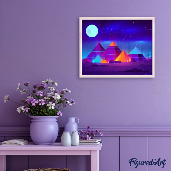 paint by numbers | Pyramids in Color | advanced landscapes | FiguredArt