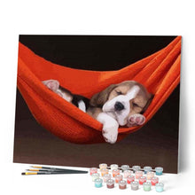 Load image into Gallery viewer, paint by numbers | Sleeping Dog | animals dogs easy | FiguredArt