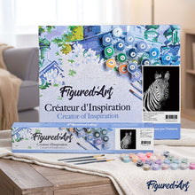 Load image into Gallery viewer, paint by numbers | Zebra White And Black Face | animals easy zebras | FiguredArt