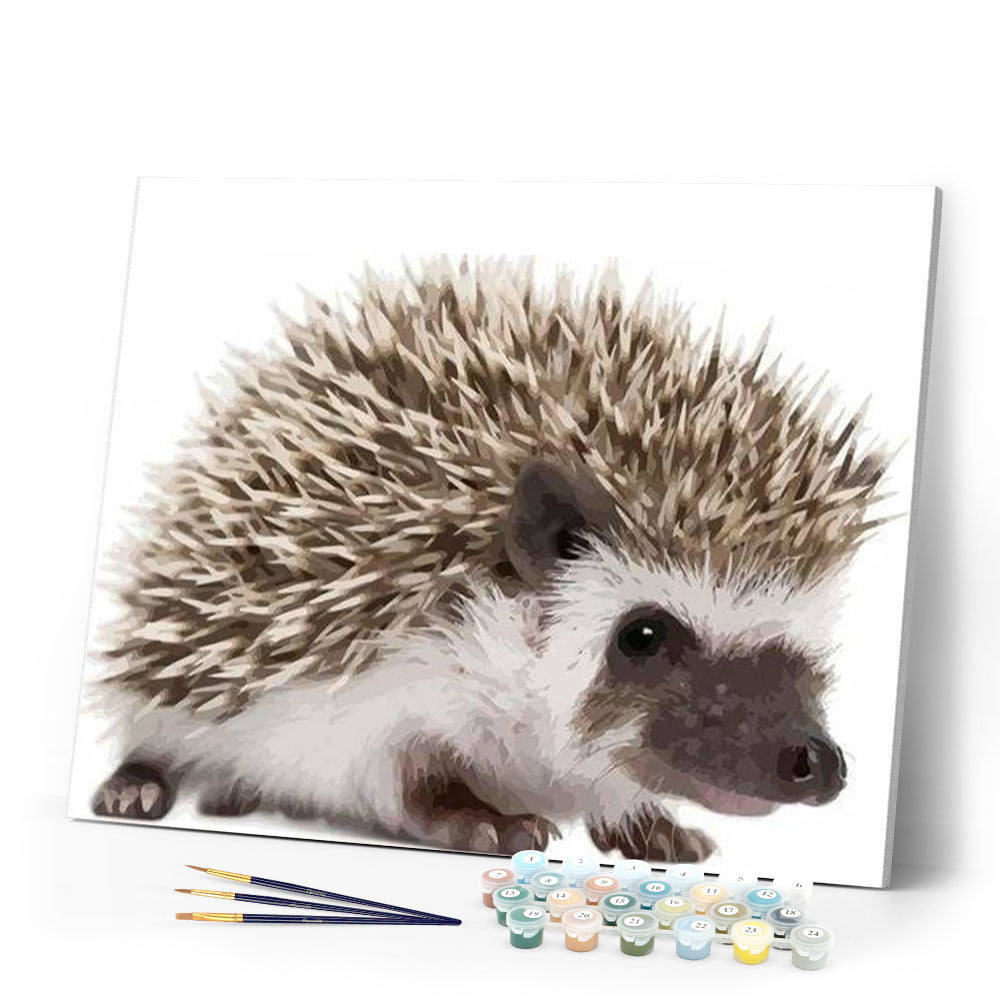paint by numbers | Hedgehog | animals hedgehogs intermediate | FiguredArt