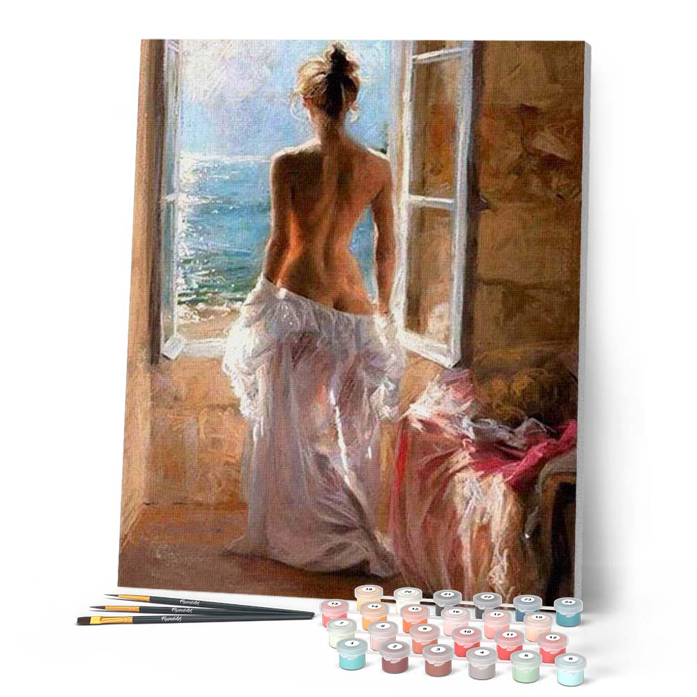 Paint By Numbers Naked Woman And Sun Figured Art Paint By Numbers Naked Woman And Sun Figured Art