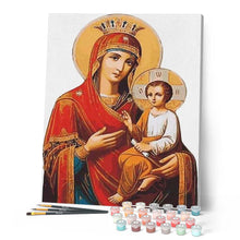 Load image into Gallery viewer, paint by numbers | Virgin and Child | easy religion | FiguredArt