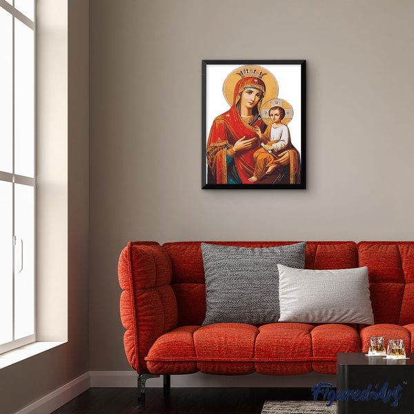 paint by numbers | Virgin and Child | easy religion | FiguredArt