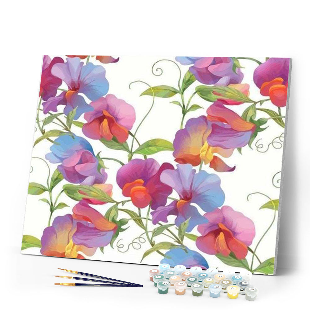 paint by numbers | Full of flowers | easy flowers | FiguredArt