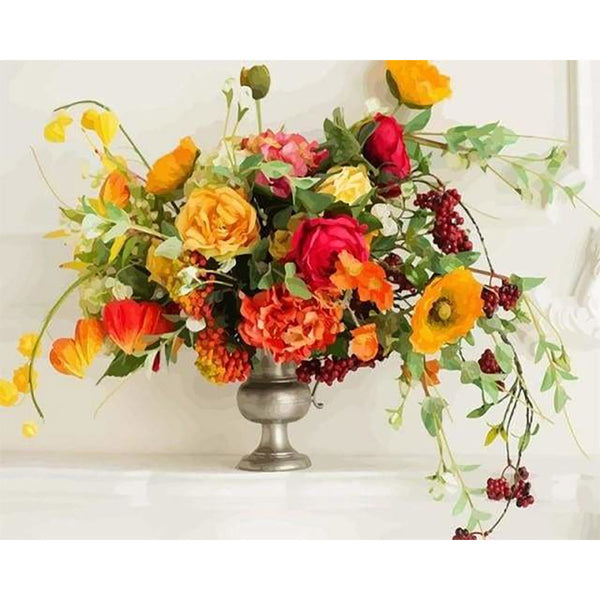 paint by numbers | Colorful Flowers | easy flowers | FiguredArt