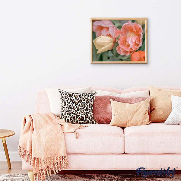 paint by numbers | Dewdrops Tulip | flowers intermediate | FiguredArt