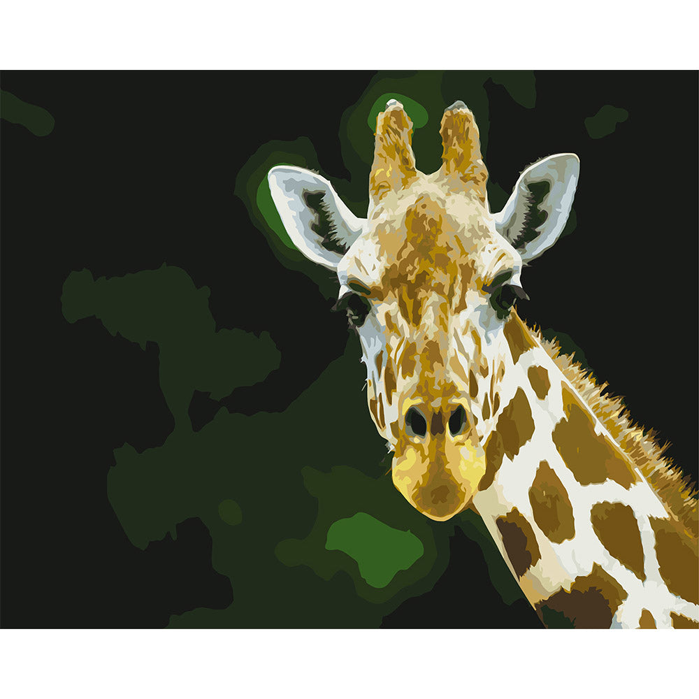 paint by numbers | Head And Neck Giraffe | animals easy giraffes | FiguredArt