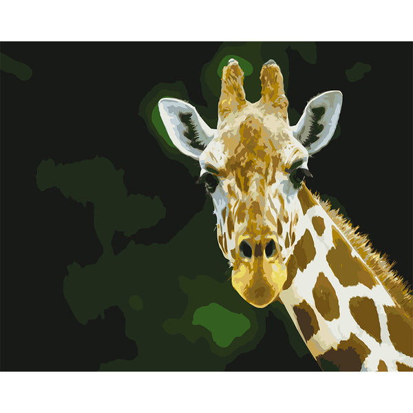 paint by numbers | Head And Neck Giraffe | animals easy giraffes | FiguredArt
