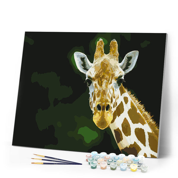 paint by numbers | Head And Neck Giraffe | animals easy giraffes | FiguredArt