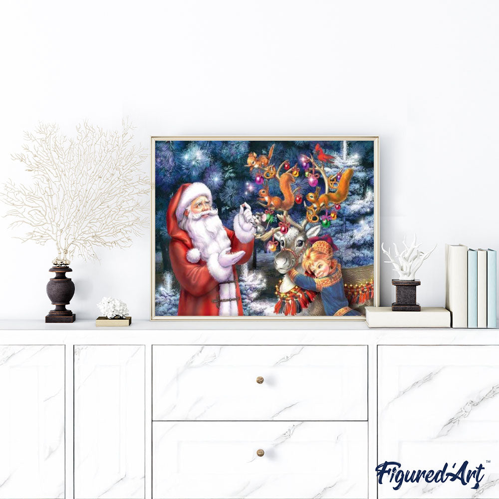 paint by numbers | Santa Claus Christmas Time | advanced christmas | FiguredArt
