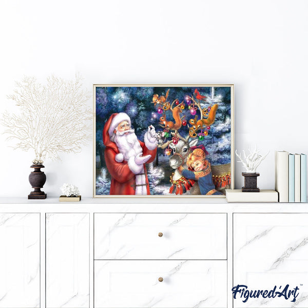 paint by numbers | Santa Claus Christmas Time | advanced christmas | FiguredArt