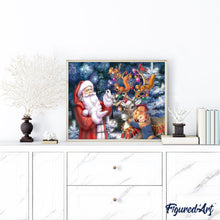 Load image into Gallery viewer, paint by numbers | Santa Claus Christmas Time | advanced christmas | FiguredArt