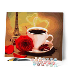 Load image into Gallery viewer, paint by numbers | Rose Café | intermediate romance | FiguredArt
