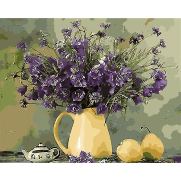 paint by numbers | Fragrant pear | flowers intermediate kitchen | FiguredArt