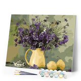 paint by numbers | Fragrant pear | flowers intermediate kitchen | FiguredArt
