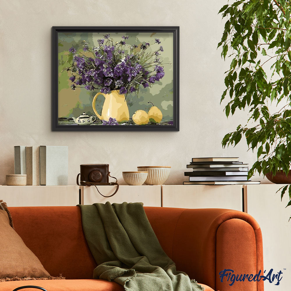 paint by numbers | Fragrant pear | flowers intermediate kitchen | FiguredArt