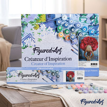 Load image into Gallery viewer, paint by numbers | Ballerina Flower Shaped | dance easy flowers | FiguredArt