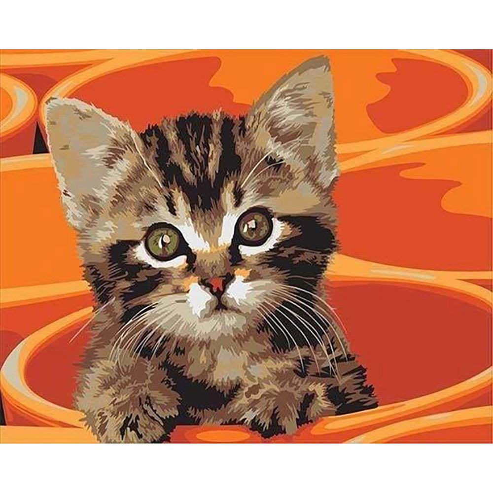 paint by numbers | Painting Small Cat | animals cats easy | FiguredArt