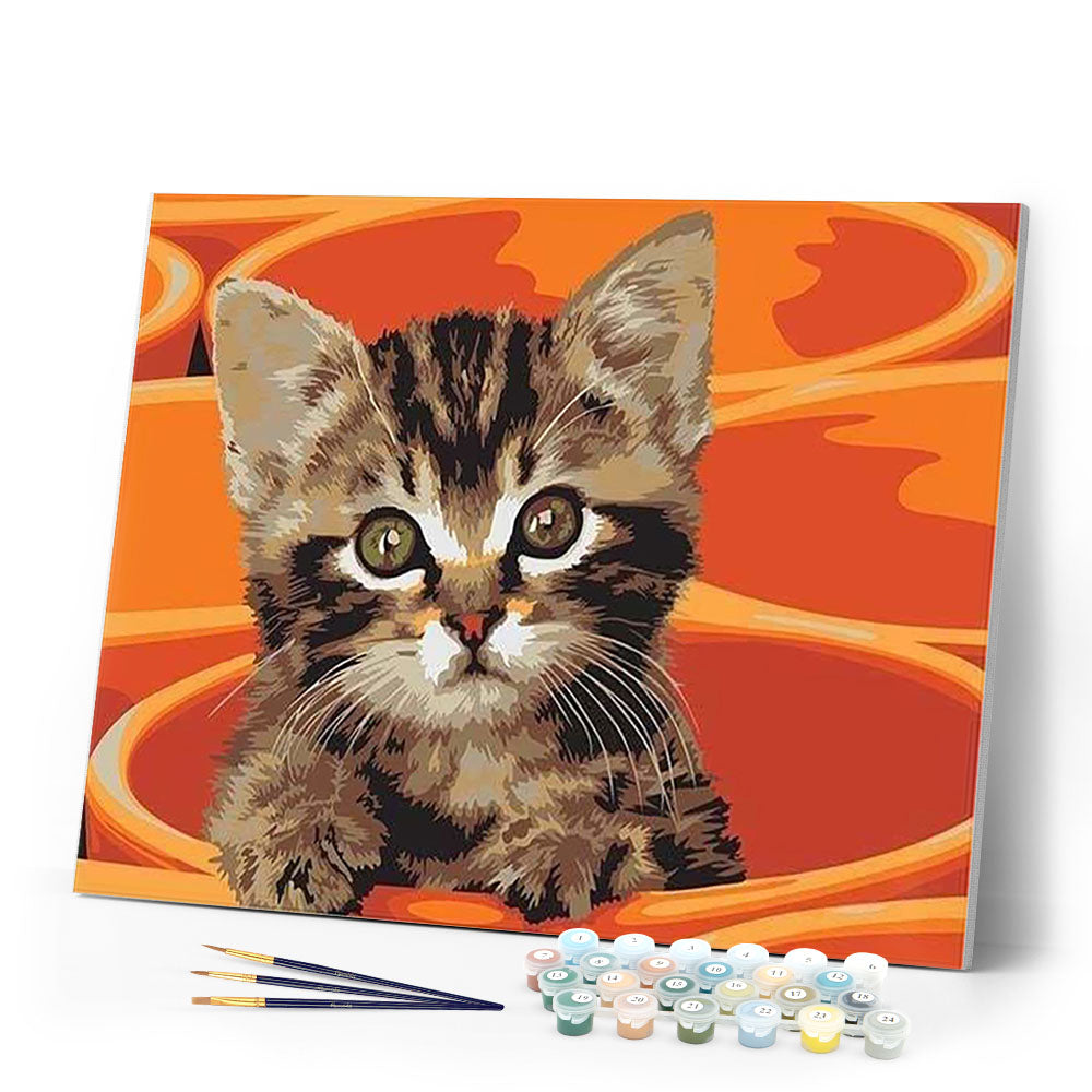 paint by numbers | Painting Small Cat | animals cats easy | FiguredArt