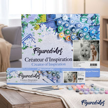 Load image into Gallery viewer, paint by numbers | Wolf And Beauty | animals intermediate wolves | FiguredArt