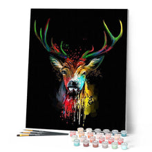 Load image into Gallery viewer, paint by numbers | Deer Painted | animals deer intermediate | FiguredArt