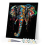 paint by numbers | Elephant Painting | animals elephants intermediate | FiguredArt
