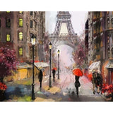 paint by numbers | Streets of Paris | cities intermediate | FiguredArt