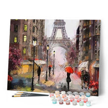 Load image into Gallery viewer, paint by numbers | Streets of Paris | cities intermediate | FiguredArt