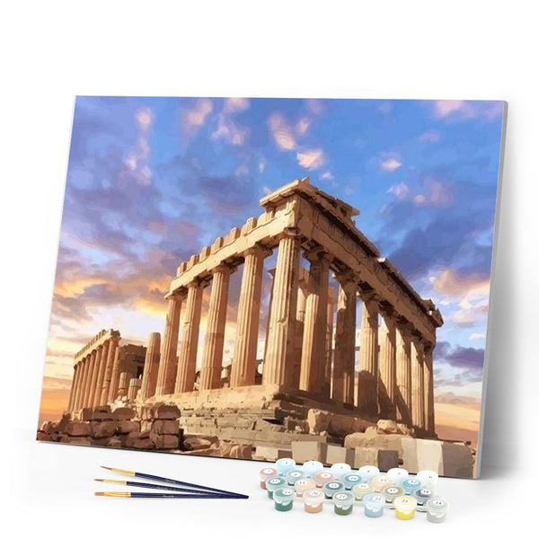 paint by numbers | Parthenon | cities intermediate | FiguredArt