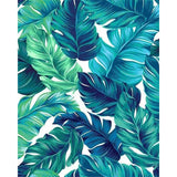 paint by numbers | Tropical Green leaves | flowers intermediate | FiguredArt