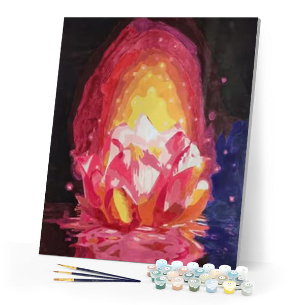 paint by numbers | Light Floating Lotus | advanced flowers | FiguredArt