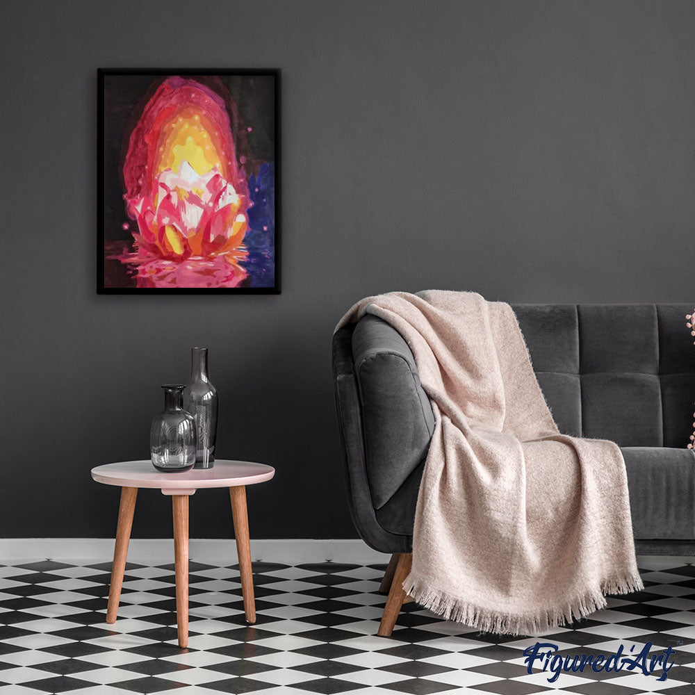 paint by numbers | Light Floating Lotus | advanced flowers | FiguredArt