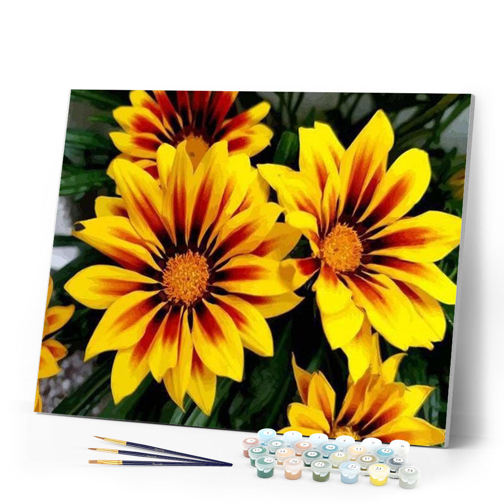 paint by numbers | Yellow Flowers | flowers intermediate | FiguredArt